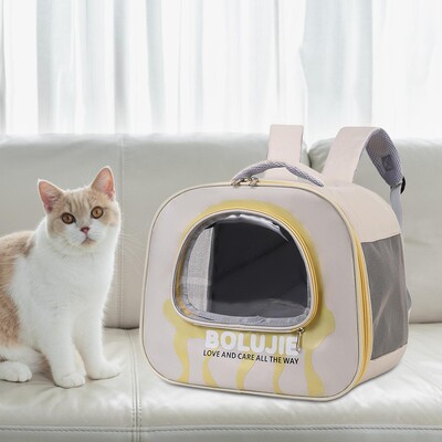 Šuns krepšys permatomas langas Unikalus kvėpuojantis petnešėlė Praktiškas kelioninis krepšys augintiniui