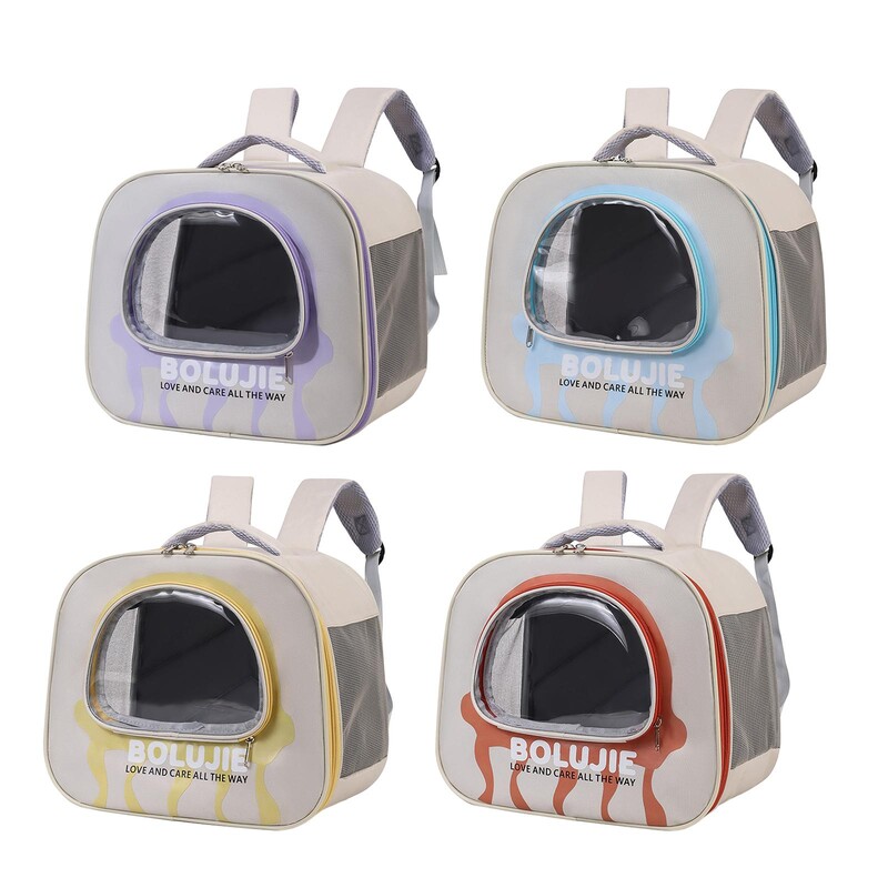Šuns krepšys permatomas langas Unikalus kvėpuojantis petnešėlė Praktiškas kelioninis krepšys augintiniui