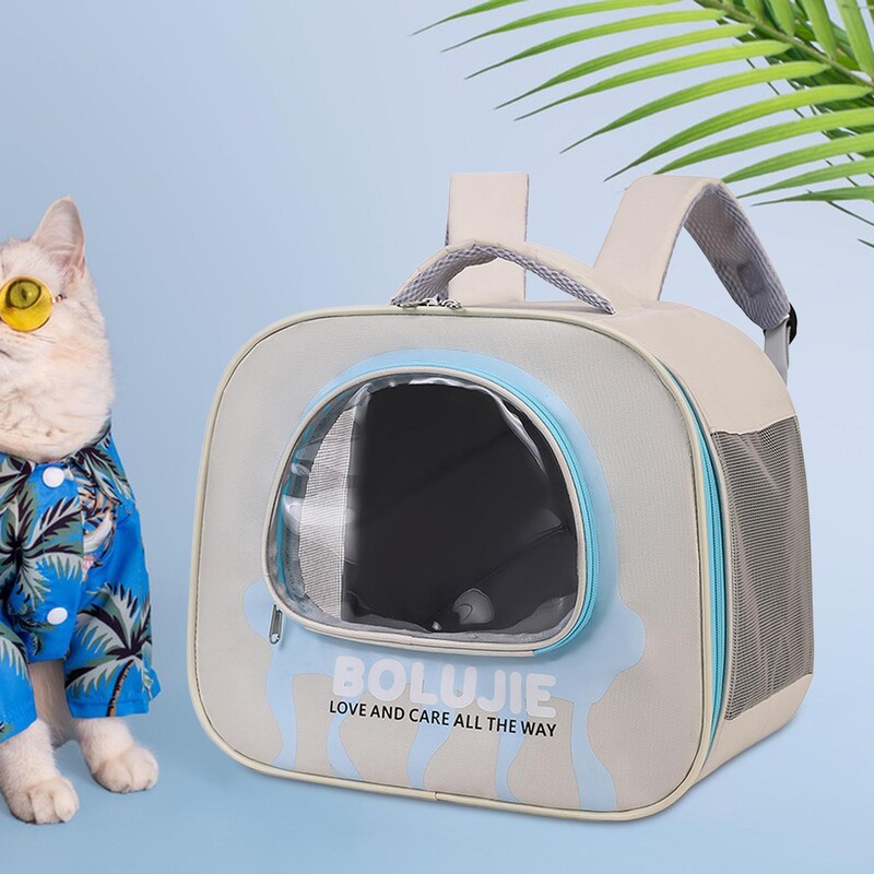 Šuns krepšys permatomas langas Unikalus kvėpuojantis petnešėlė Praktiškas kelioninis krepšys augintiniui