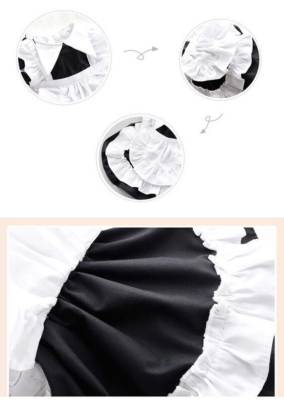 Juodos spalvos princesės suknelė šunims, Anime Tarnaitė, Lolita, Mažo šuns kostiumas, Vaikiškos suknelės vasarai, Madingi augintiniai