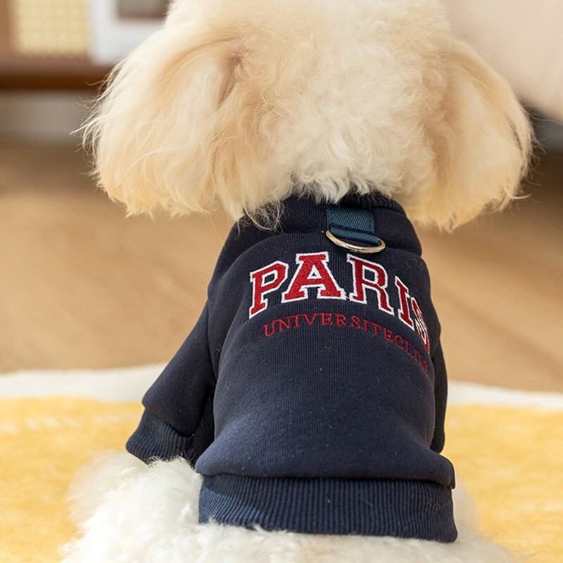 Žieminiai šunų drabužiai naminiams laiškams šunų gobtuvai šuniukų megztinis Šiltas šuns paltas Katės drabužiai Čihuahua prancūzų buldogas 2024 m. šunų megztinis