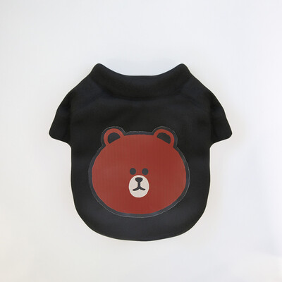 Őszi és téli kisállat ruhák aranyos és stílusos rajzfilm mackó környakú kapucnis pulcsi szuper aranyos macska és kutya univerzális ruhák