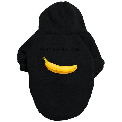 Drabužiai naminiams gyvūnėliams Prancūzų buldogų šuniukų šunų kostiumai Naminių gyvūnėlių gobtuvai Čihuahua Mopsai Naminiai šunys Drabužiai mažiems DOLC ir BANANA šuniukų gobtuvai