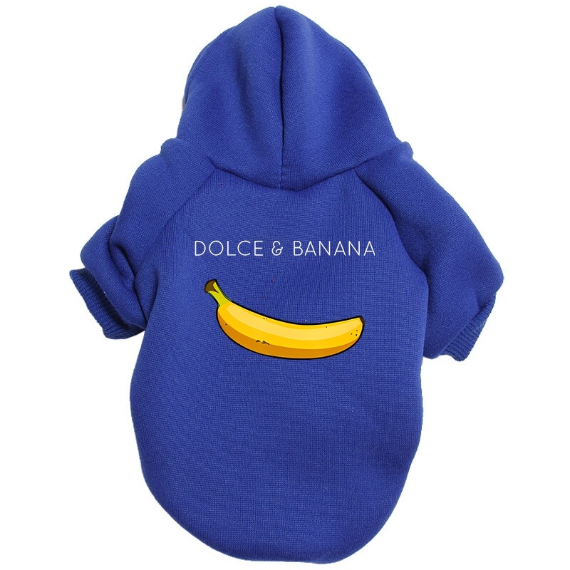 Drabužiai naminiams gyvūnėliams Prancūzų buldogų šuniukų šunų kostiumai Naminių gyvūnėlių gobtuvai Čihuahua Mopsai Naminiai šunys Drabužiai mažiems DOLC ir BANANA šuniukų gobtuvai