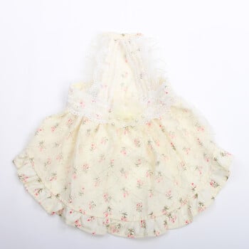 Princess Dog Pet Dress Floral&Flower Design Pet Puppy Пролетно/лятно облекло Облекло