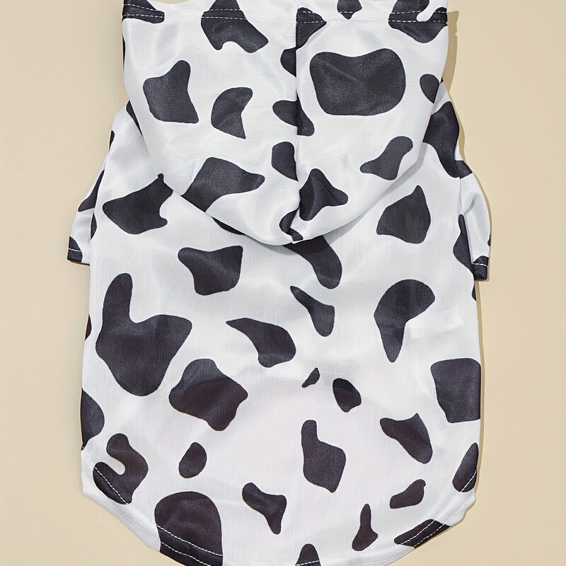 Haina pentru animale de companie caine caine pisica hanorac cu gluga alb-negru schema de culori simpla si generoasa