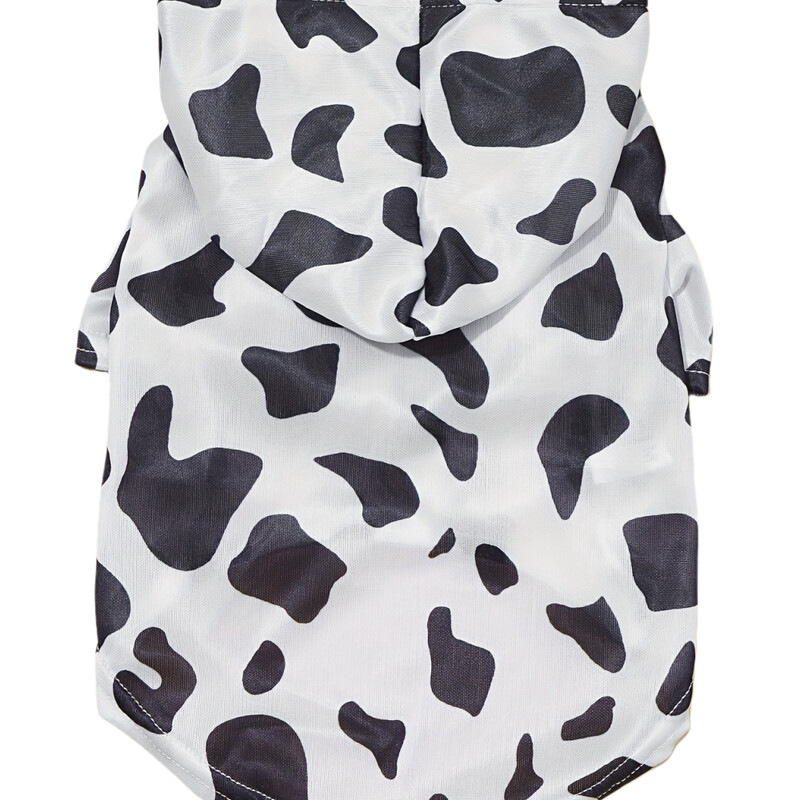 Haina pentru animale de companie caine caine pisica hanorac cu gluga alb-negru schema de culori simpla si generoasa