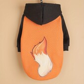 Mājdzīvnieku drēbes suņu kaķu sporta krekls ar kapuci ar samta siltu un ērtu melnu un oranžu raibuma apģērbu ar apdrukām pelēks vienkāršs