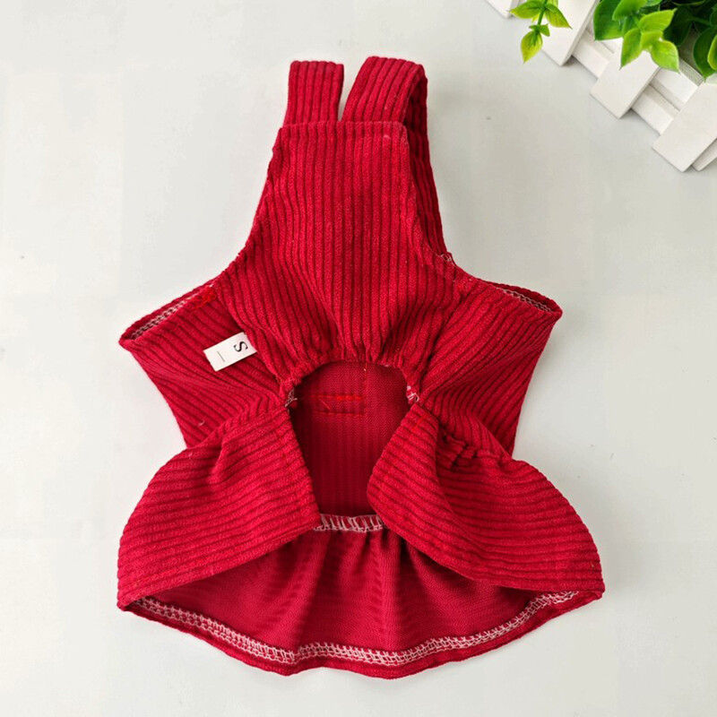 Rochie pentru câini pentru animale de companie, vestă din velur, câine mic, cățeluș, pisică, fustă, toamnă, iarnă, costum drăguț pentru animale de companie, haine pentru animale de companie, haină, rochii de urs