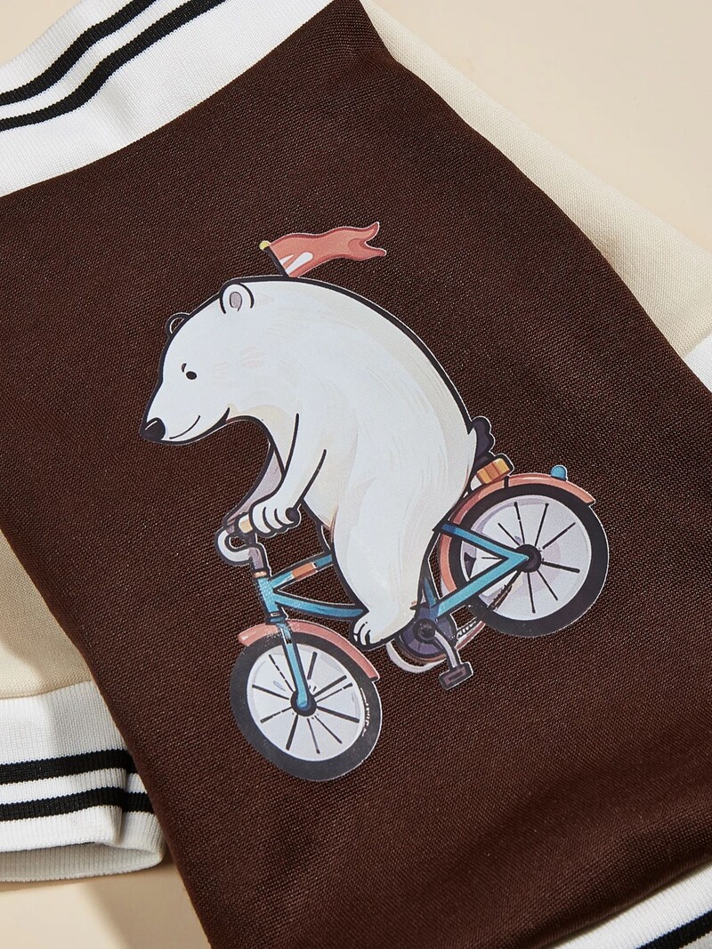 Mājdzīvnieku drēbes suņu kaķu jaka siltas un ērtas drēbes ar polārlāča velo apdruku jauns