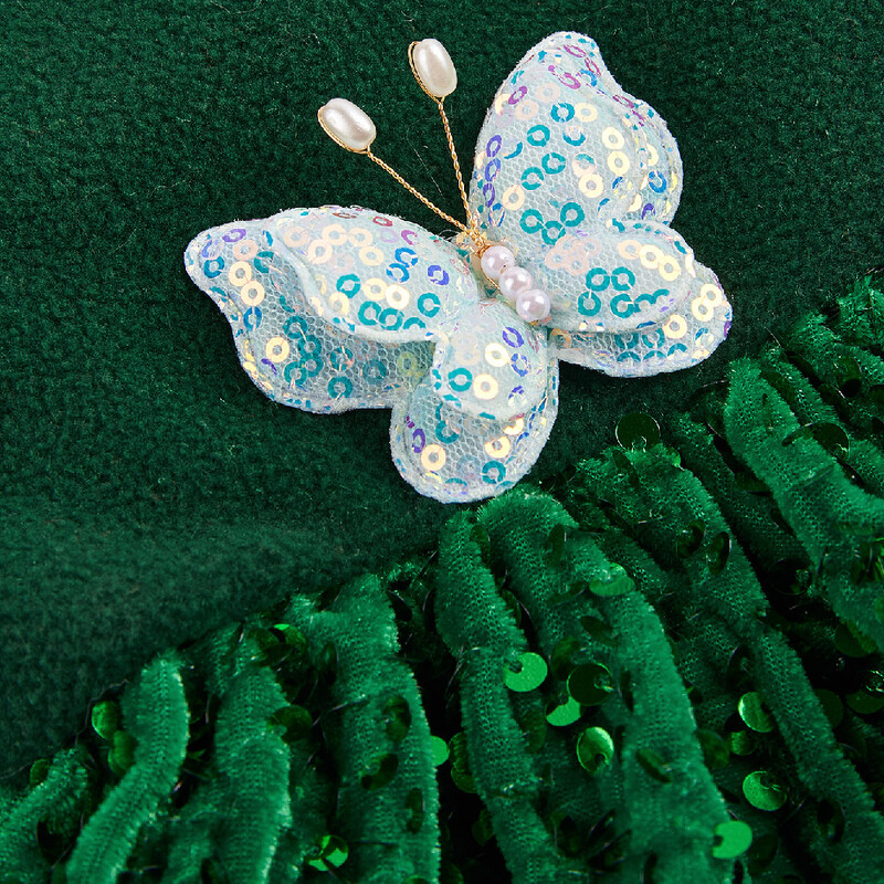 Rochie de iarnă Pog de Crăciun Fericit pentru câini de talie mică și mijlocie Fusta de pluș Pomeranian Costum de pisică Accesorii Cosplay Moș Crăciun