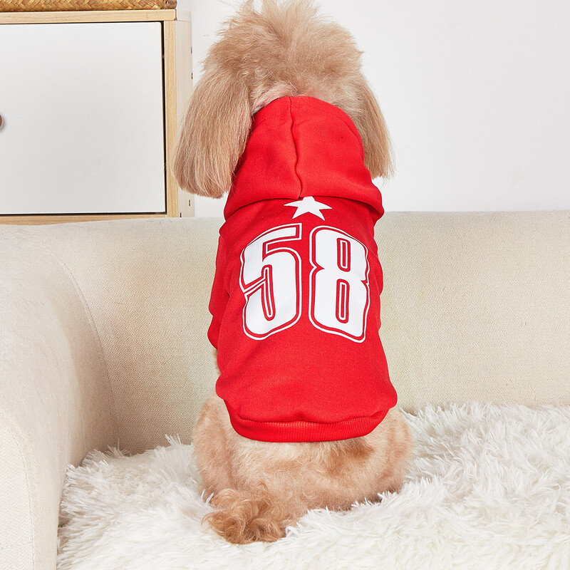 Kisállat ruhák, kutyák, macskák, pulóverek, meleg és kényelmes bársony, nyomott ruhák, egyszerű és nagyvonalú