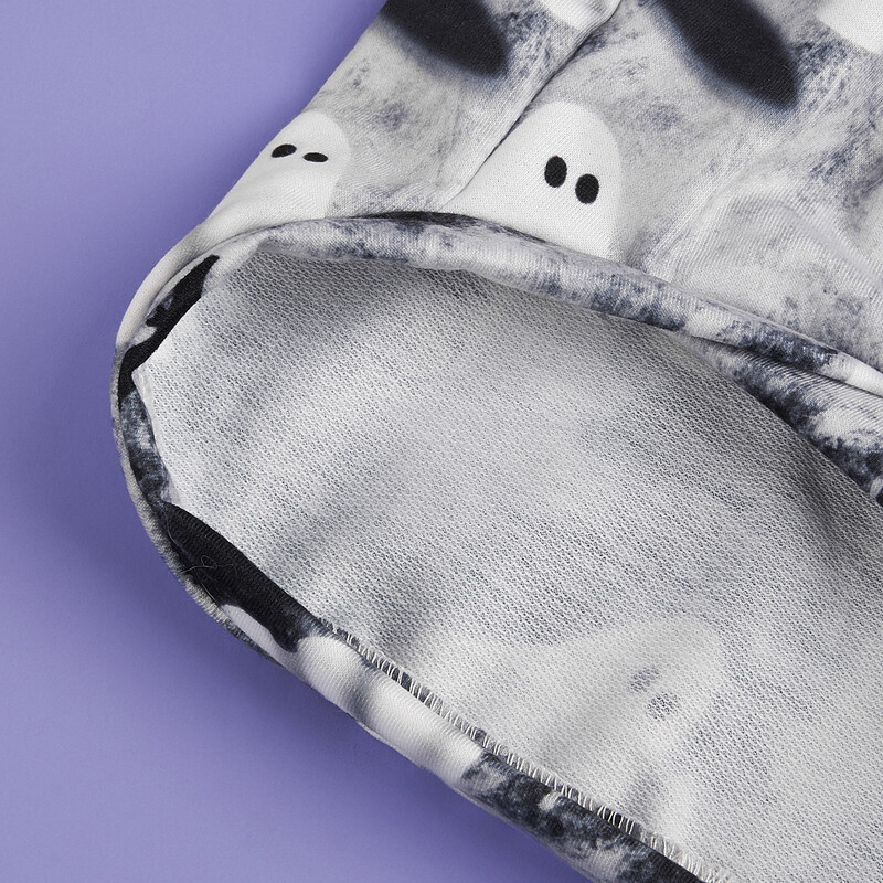 Haine pentru câini Cămăși de Halloween Câine Cățeluș Cool Ghost Model Hanorac Haine pentru câini Hanorace pentru câini Îmbrăcăminte pentru animale de companie Gât rotic Cățeluș pentru D