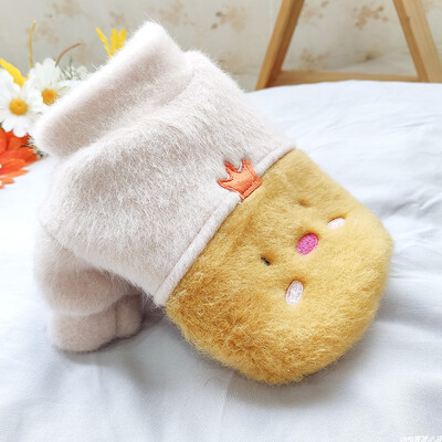 1 buc. Haine pentru animale de companie Pulover pentru pisici Păr Cămașă cu gât rotund Pui galben potrivit pentru câini de talie mică și mijlocie