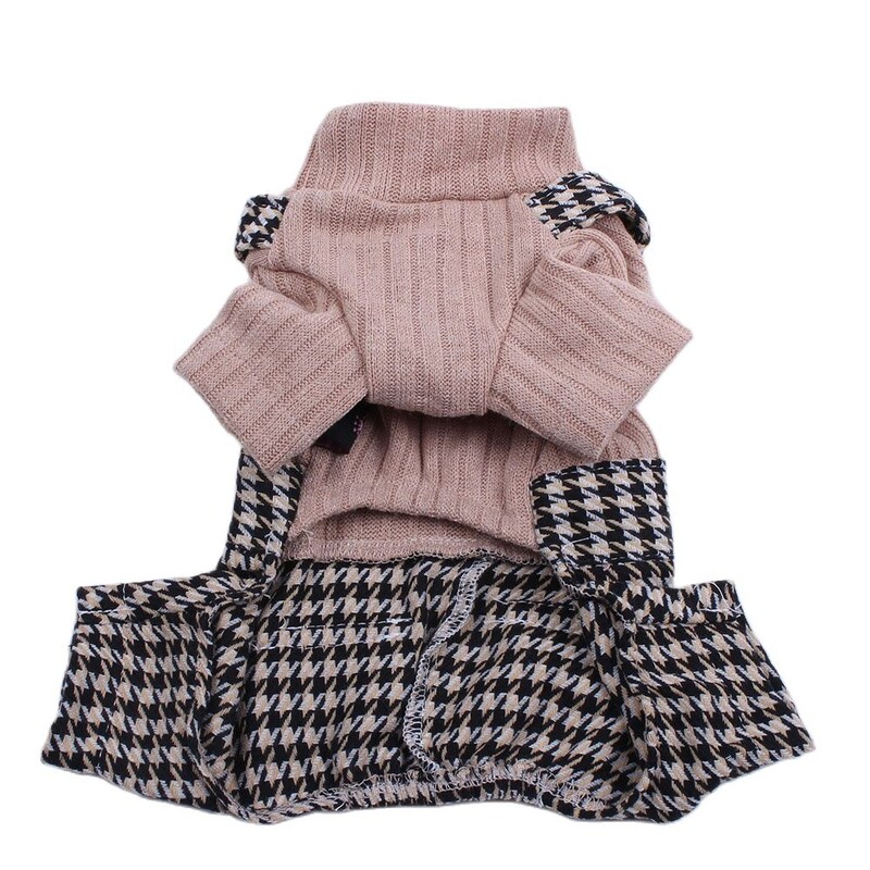 Băiat/Fata Câine Pisică Rochie Pulover Curea Houndstooth Design Animal de companie Hanoră Toamnă/Iarnă Îmbrăcăminte Îmbrăcăminte pentru Câini Pisici