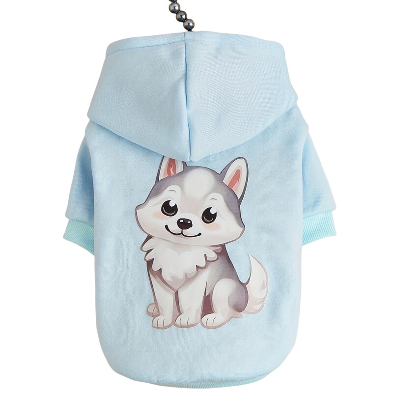 Kisállatruházat Kutya és macska pulóver bársony meleg, kényelmes ruhákkal, egyszerű és nagyvonalú mintákkal