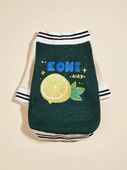 Mājas suņa kaķa jaka Siltas un ērtas plīša drēbes ar citrona apdruku Jauns