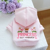 Mājdzīvnieku suņu apģērbs maziem un vidējiem suņiem Ziemas silts suņu kapucis ar burtu apdruku Kucēnu džemperis Mājas džemperis Bichon Frise Suņu apģērbs