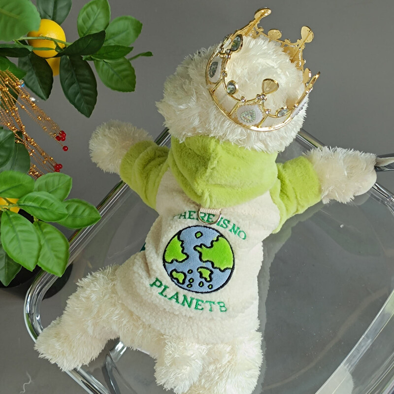 1 gab. Mājdzīvnieku apģērbs suņiem rudens un ziemas sabiezināts, silti zaļš zemes mētelis ar kapuci ar aukliņu sprādzi maziem un vidējiem suņiem