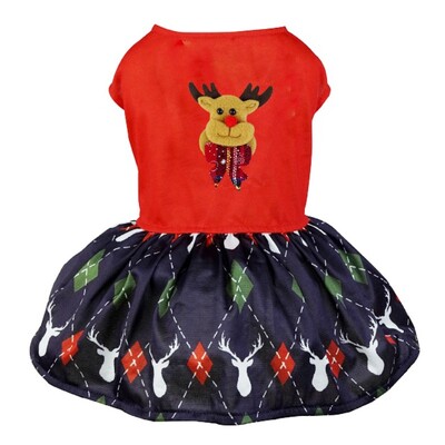 Rochie pentru câini de Crăciun Haine pentru câini de companie de modă Fusta prințesă pentru cățel