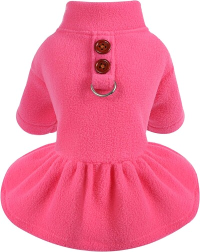 Termiskā flīsa suņu kleita maziem suņiem Meitene ziemas suņu džemperis kucēnu apģērbs Čivavas Jorkas tējas krūze Mājdzīvnieku apģērbs Kaķu apģērbs