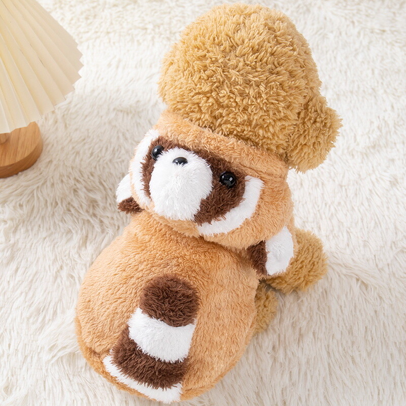 1vnt jaukus pliušinis šunų gobtuvas mažiems šunims – puikus žieminis megztinis jūsų pūkuotam draugui