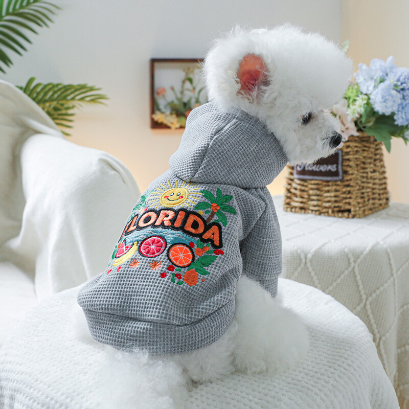 1 vnt naminių gyvūnėlių drabužiai šunims pavasario ir rudens pilkos saldžios oranžinės skrybėlės skrybėlės ir striukės tinka mažiems ir vidutinio dydžio šunims