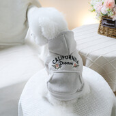 1 vnt naminių gyvūnėlių drabužiai pavasario ir rudens aksomo storio Kalifornijos svajonių chaki spalvos kepuraitės paltai, tinkami mažiems ir vidutinio dydžio šunims