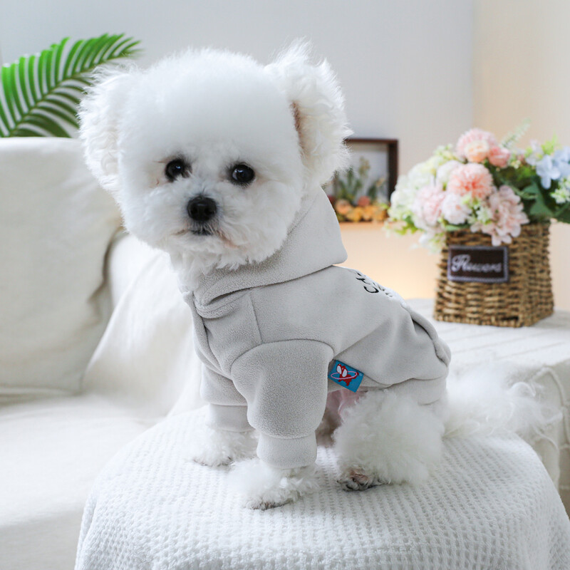 1 vnt naminių gyvūnėlių drabužiai pavasario ir rudens aksomo storio Kalifornijos svajonių chaki spalvos kepuraitės paltai, tinkami mažiems ir vidutinio dydžio šunims