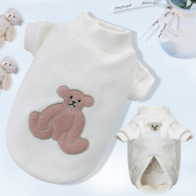 Lovely Bear marginti naminių gyvūnėlių drabužiai Žieminiai šunų megztiniai Prabangūs šuniukų megztiniai Šilti minkšti kačių megztiniai naminiai megztiniai Čihuahua drabužiai