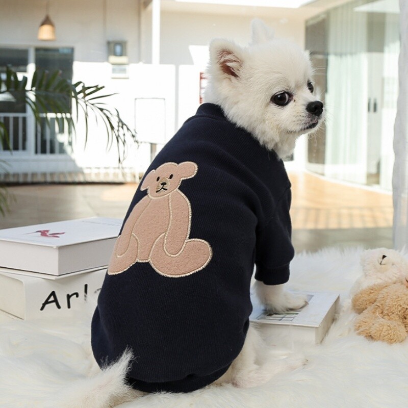 Lovely Bear marginti naminių gyvūnėlių drabužiai Žieminiai šunų megztiniai Prabangūs šuniukų megztiniai Šilti minkšti kačių megztiniai naminiai megztiniai Čihuahua drabužiai