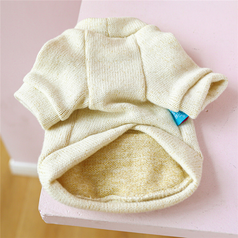 Balts trikotāžas apģērbs ar īsām piedurknēm Suņu apģērbs Pulovers Suņu kapuces jaka maziem suņiem Čivavas mājdzīvnieku kucēnu džemperi Džemperis XL