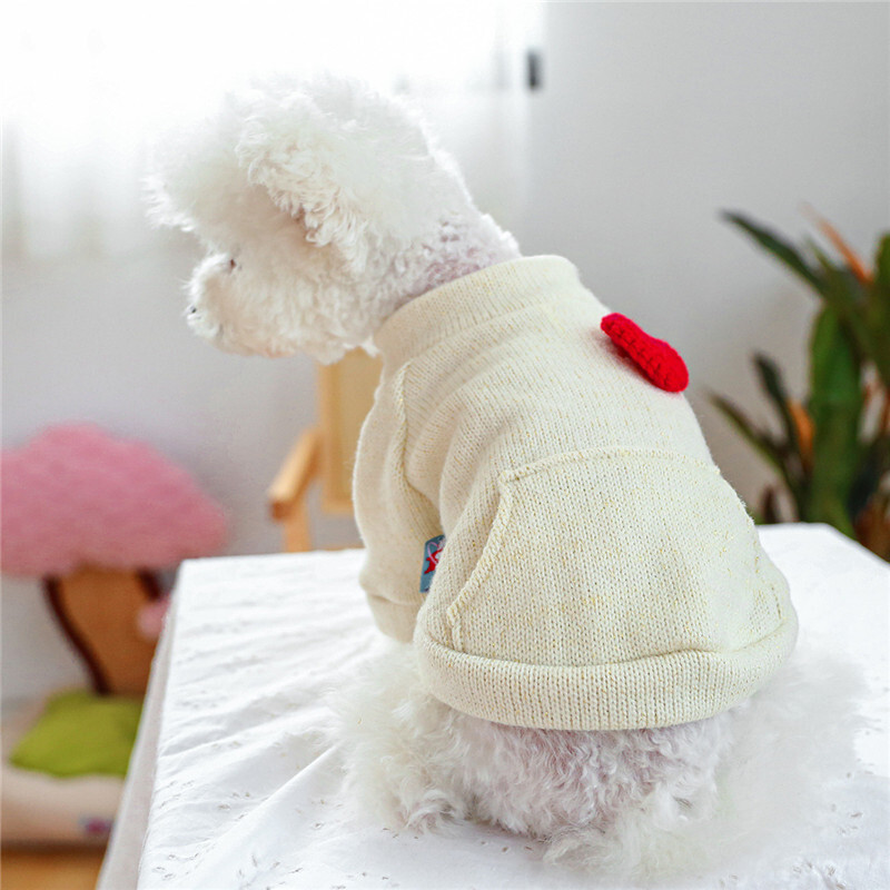 Balts trikotāžas apģērbs ar īsām piedurknēm Suņu apģērbs Pulovers Suņu kapuces jaka maziem suņiem Čivavas mājdzīvnieku kucēnu džemperi Džemperis XL