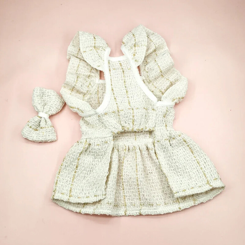 Mājdzīvnieku princeses stila kleita Melna, balta suņa kaķa svārki vasarai, ērti loku svārki maziem un vidējiem suņiem Mājdzīvnieku piederumi Mājdzīvnieku audums