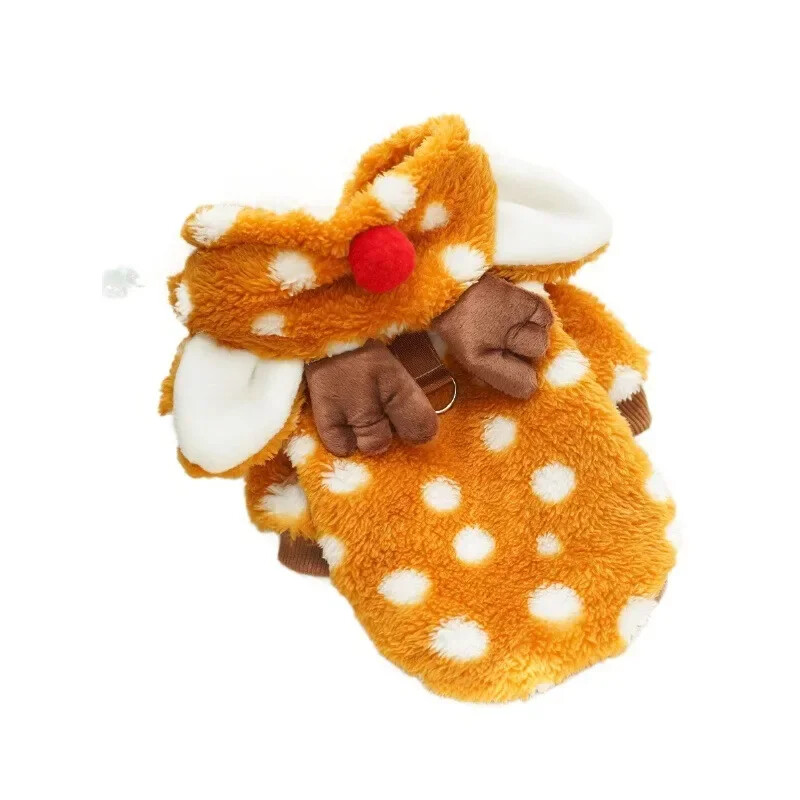 Zimné teplé bavlnené oblečenie pre psov, mikina s kapucňou pre psov v tvare žaby, halloweenske cosplay kostýmy, oblečenie pre domáce zvieratá, mikina s kapucňou pre psov