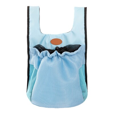 Suņu āra ceļojumu pārnēsājama mugursoma mājdzīvnieku krūšu mugursoma Tīkla savilkšanas aukla labākai elpošanai Piemērota maziem suņiem