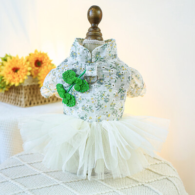 Puošni suknelė šuniui Tutu, blizgantys šunų drabužiai mažų šunų mergaitei, iškilmingi naminių gyvūnėlių vestuvių drabužiai, katės nuotakos apranga