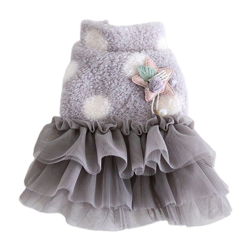 Šunų ir kačių suknelė Liemenė Big Wave Point Dizainas naminiams gyvūnėliams šuniuko sijonas rudens/žiemos drabužiai Apranga 5 dydžiai 3 spalvos