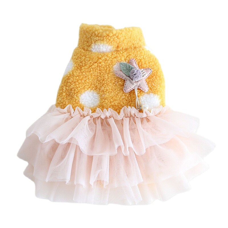 Šunų ir kačių suknelė Liemenė Big Wave Point Dizainas naminiams gyvūnėliams šuniuko sijonas rudens/žiemos drabužiai Apranga 5 dydžiai 3 spalvos