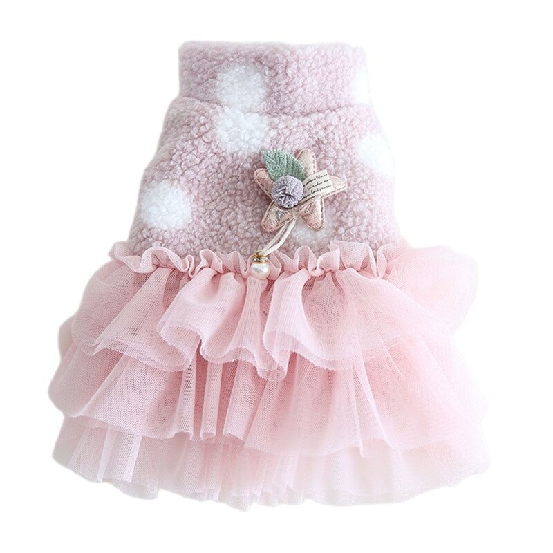 Šunų ir kačių suknelė Liemenė Big Wave Point Dizainas naminiams gyvūnėliams šuniuko sijonas rudens/žiemos drabužiai Apranga 5 dydžiai 3 spalvos