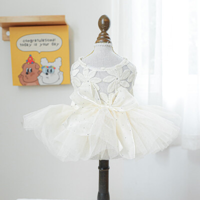 Toamnă/Iarnă 2024 Cerc pentru animale de companie haine pentru câini pisici Produs nou Rochie drăguță prințesă Poncho Rochie de mireasă Miss Coco Chanel