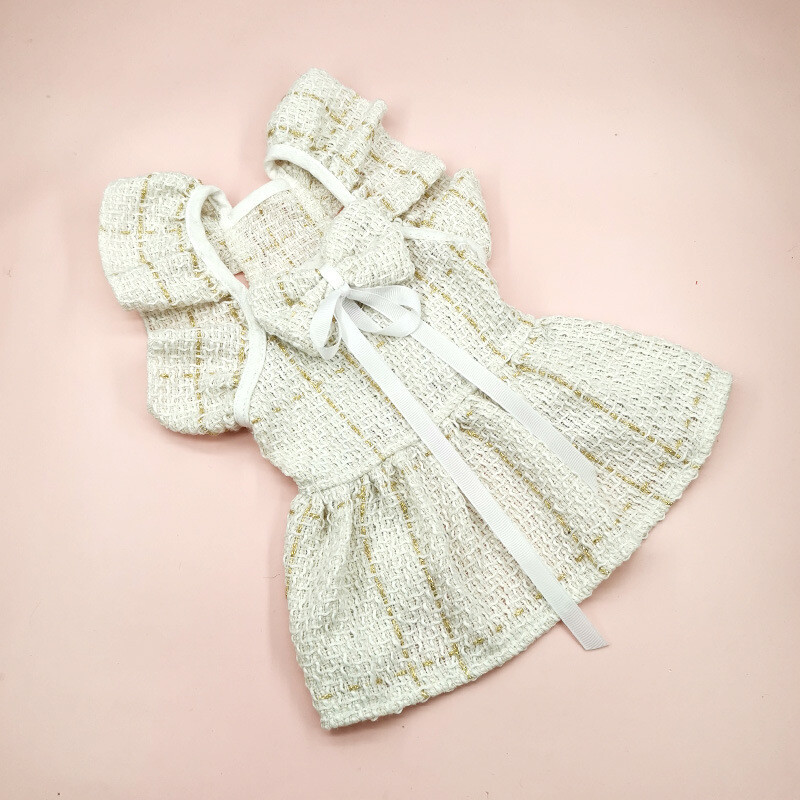 1/set Ins haine de iarnă pentru câini rochie de prințesă pisică rucsac roz, design de modă de lux, fustă îngroșată pentru câine, haine de Crăciun