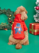 A bársonyos kisállat karácsonyi pulóver alkalmas kis, közepes és nagy kutyáknak, például teddy golden retrievernek