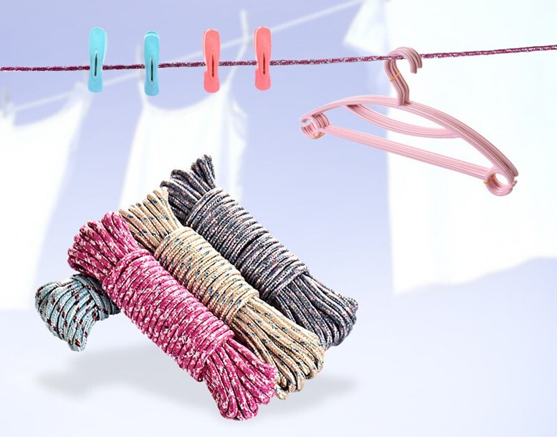 10 m rūbų linija ir antklodžių linija lauke, atspari vėjui ir neslystanti, paryškinta daugiafunkcinė lauko drabužių linija