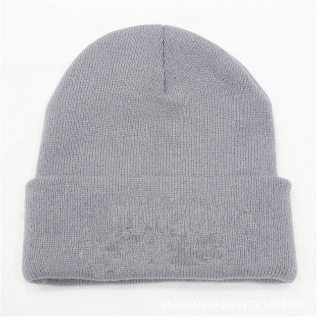 Toamnă și iarnă comerț exterior pălărie de culoare solidă pălărie de lână fluorescentă pălărie hip-hop tricotată pulover pălărie hip-hop acrilic în aer liber