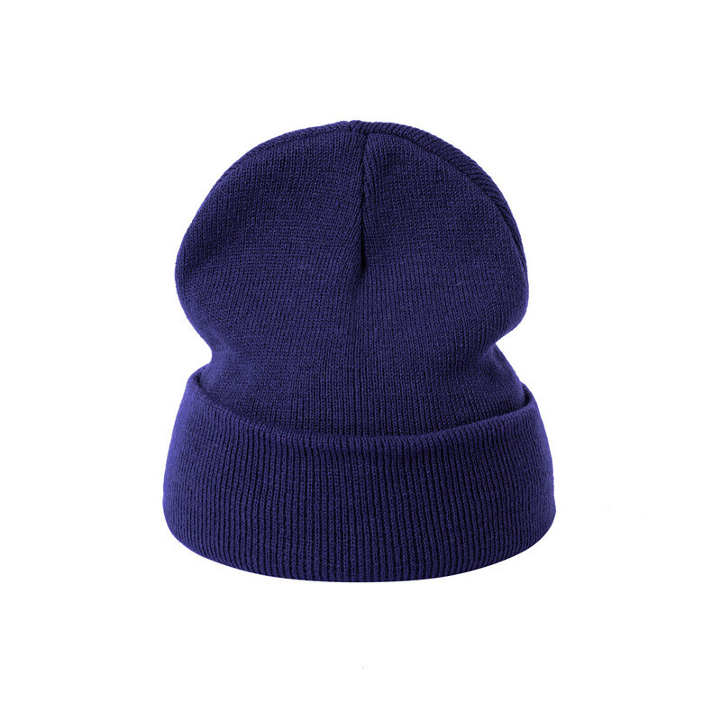 Toamnă și iarnă comerț exterior pălărie de culoare solidă pălărie de lână fluorescentă pălărie hip-hop tricotată pulover pălărie hip-hop acrilic în aer liber