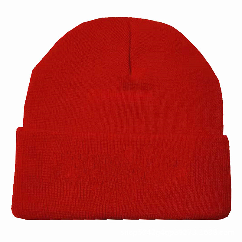 Toamnă și iarnă comerț exterior pălărie de culoare solidă pălărie de lână fluorescentă pălărie hip-hop tricotată pulover pălărie hip-hop acrilic în aer liber