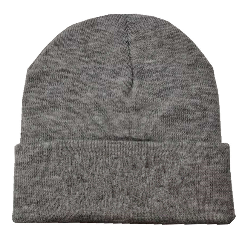 Toamnă și iarnă comerț exterior pălărie de culoare solidă pălărie de lână fluorescentă pălărie hip-hop tricotată pulover pălărie hip-hop acrilic în aer liber