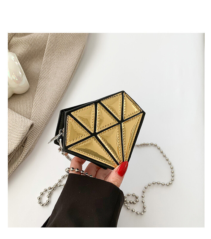 Modna ženska modna dijamantna lančana torba Ženska modna torba u boji na rame Ljetna prekogranična torba s ružem za usne Veleprodaja