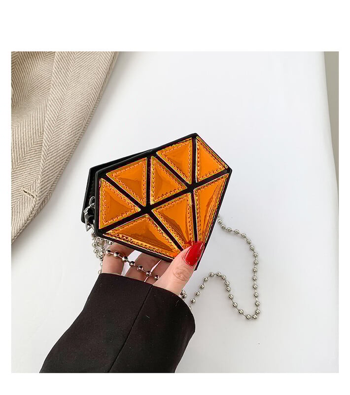 Modna ženska modna dijamantna lančana torba Ženska modna torba u boji na rame Ljetna prekogranična torba s ružem za usne Veleprodaja